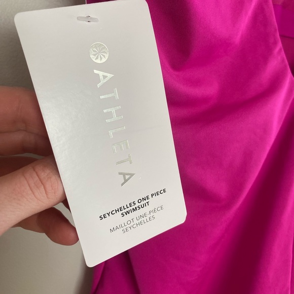 Athleta Pink One Piece Swimsuit NEW with tags - Picture 4 of 7
